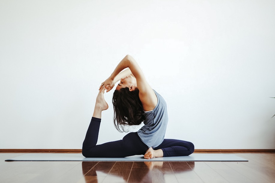 Woman doing yoga
