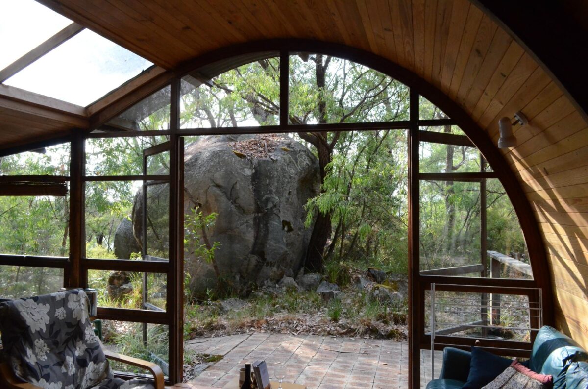 Silent Retreat at the Cove, view from the cabin