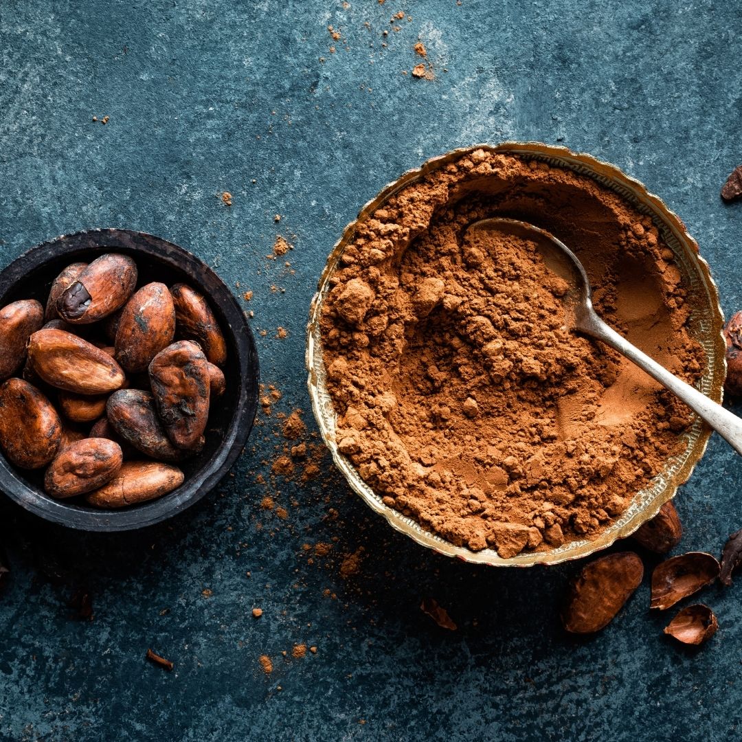 Yin & Cacao Ceremony in Fremantle - Whole and ground cacao