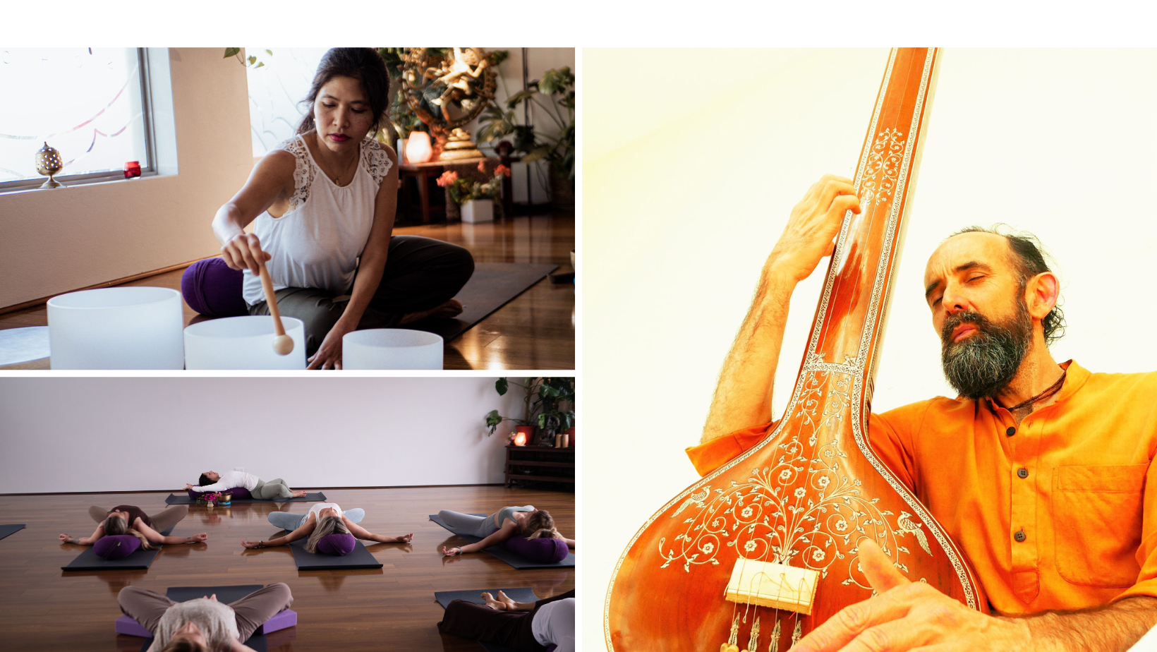 Yin, sound healing and meditation
